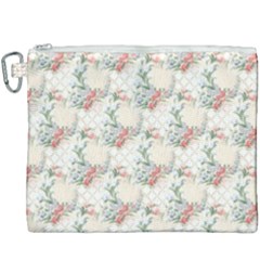 Floral Pattern Scrapbook Decorative Canvas Cosmetic Bag (xxxl) by Pakrebo