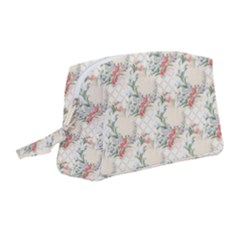 Floral Pattern Scrapbook Decorative Wristlet Pouch Bag (medium) by Pakrebo