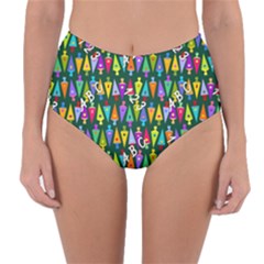 Pattern Back To School Schultüte Reversible High-waist Bikini Bottoms by Pakrebo