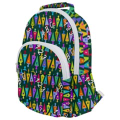 Pattern Back To School Schultüte Rounded Multi Pocket Backpack by Pakrebo