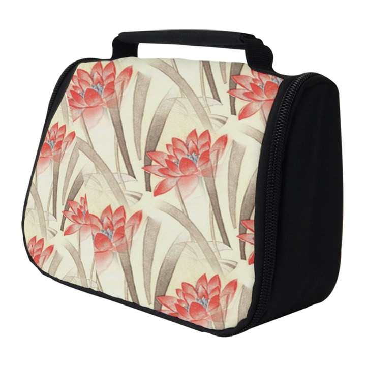 Flower Flora Leaf Wallpaper Full Print Travel Pouch (Small)