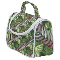 Leaves Seamless Pattern Design Satchel Handbag