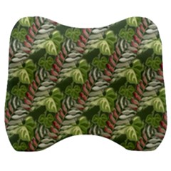 Leaves Seamless Pattern Design Velour Head Support Cushion by Pakrebo