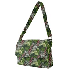 Leaves Seamless Pattern Design Full Print Messenger Bag by Pakrebo