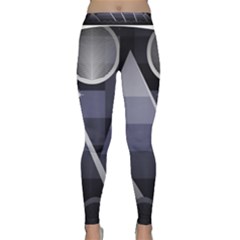 Background Stylized Scenery Classic Yoga Leggings by Pakrebo