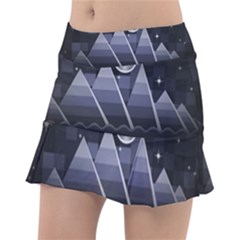 Background Stylized Scenery Tennis Skirt by Pakrebo