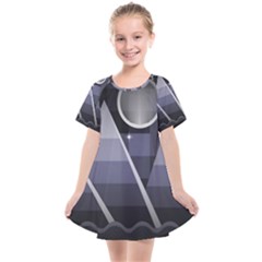 Background Stylized Scenery Kids  Smock Dress by Pakrebo