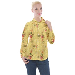 Pattern Backgrounds And Textures Women s Long Sleeve Pocket Shirt