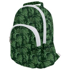 Leaf Flora Nature Desktop Herbal Rounded Multi Pocket Backpack