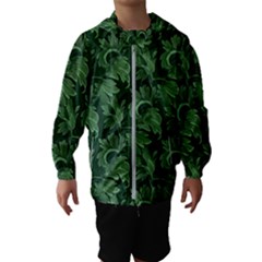 Leaf Flora Nature Desktop Herbal Kids  Hooded Windbreaker by Pakrebo