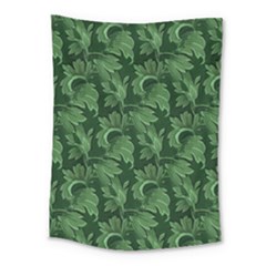 Leaf Flora Nature Desktop Herbal Medium Tapestry by Pakrebo