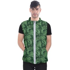 Leaf Flora Nature Desktop Herbal Men s Puffer Vest by Pakrebo