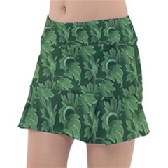 Leaf Flora Nature Desktop Herbal Tennis Skirt by Pakrebo