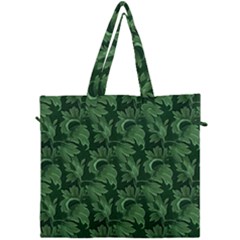 Leaf Flora Nature Desktop Herbal Canvas Travel Bag by Pakrebo