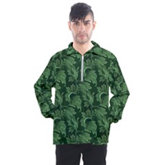 Leaf Flora Nature Desktop Herbal Men s Half Zip Pullover by Pakrebo