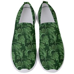 Leaf Flora Nature Desktop Herbal Men s Slip On Sneakers by Pakrebo