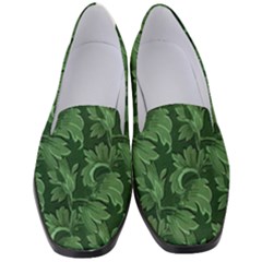 Leaf Flora Nature Desktop Herbal Women s Classic Loafer Heels by Pakrebo