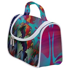 Background Sci Fi Fantasy Colorful Satchel Handbag