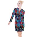 Background Sci Fi Fantasy Colorful Button Long Sleeve Dress View1