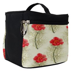 Floral Background Scrapbook Vintage Make Up Travel Bag (small) by Pakrebo