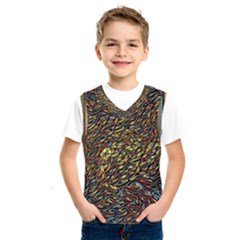 Flames Pattern Texture Gold Kids  Sportswear by Pakrebo