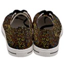 Flames Pattern Texture Gold Men s Low Top Canvas Sneakers View4