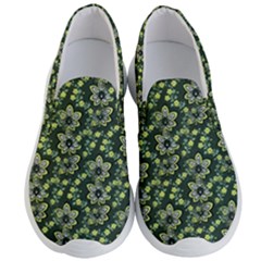 Abstract Pattern Flower Leaf Men s Lightweight Slip Ons by Pakrebo