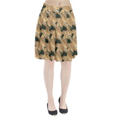 Scrapbook Leaves Decorative Pleated Skirt by Pakrebo