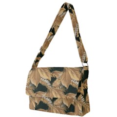 Scrapbook Leaves Decorative Full Print Messenger Bag by Pakrebo