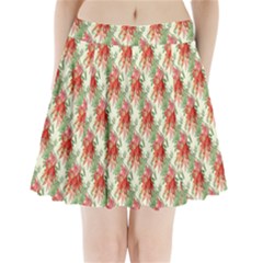 Seamless Background Vintage Pleated Mini Skirt