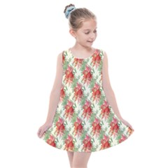 Seamless Background Vintage Kids  Summer Dress by Pakrebo