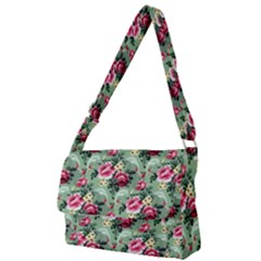 Floral Pattern Ornate Decorative Full Print Messenger Bag by Pakrebo