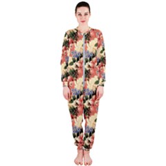 Flower Floral Decoration Pattern Onepiece Jumpsuit (ladies)  by Pakrebo