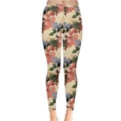 Flower Floral Decoration Pattern Inside Out Leggings by Pakrebo