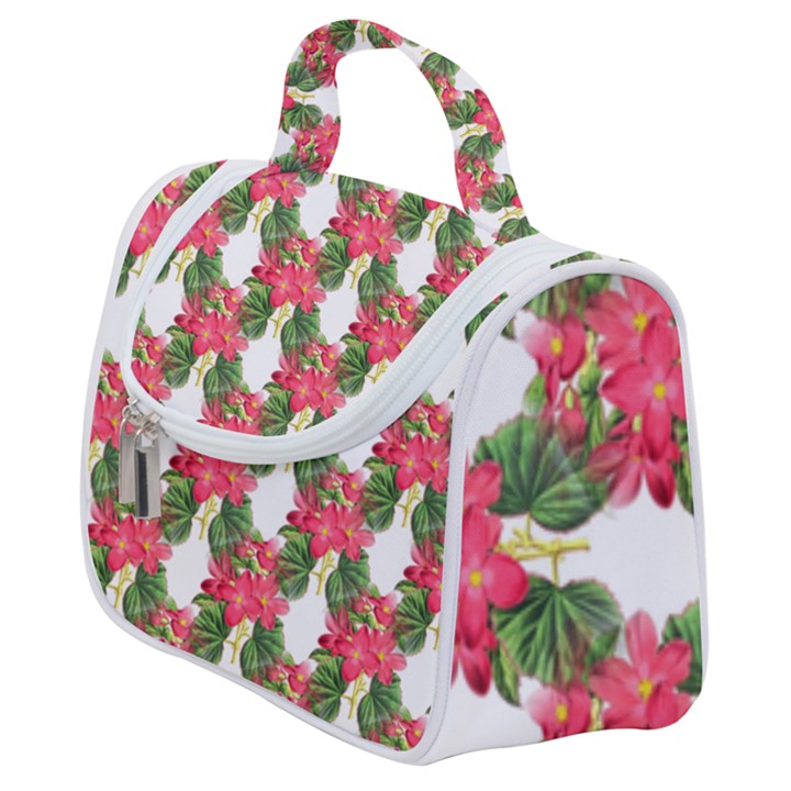 Floral Seamless Decorative Spring Satchel Handbag