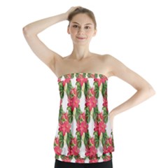 Floral Seamless Decorative Spring Strapless Top by Pakrebo