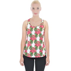 Floral Seamless Decorative Spring Piece Up Tank Top by Pakrebo