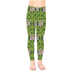 Pattern Nature Texture Heather Kids  Legging by Pakrebo