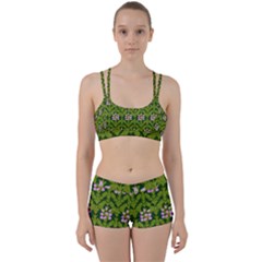 Pattern Nature Texture Heather Perfect Fit Gym Set by Pakrebo