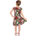 Roses Repeat Floral Bouquet Kids  Short Sleeve Dress View2