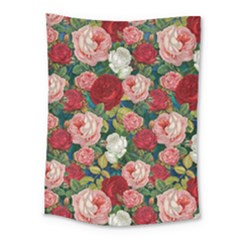 Roses Repeat Floral Bouquet Medium Tapestry