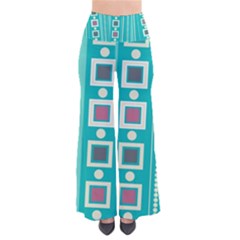 Non Seamless Pattern Background Blue So Vintage Palazzo Pants by Pakrebo