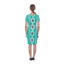 Non Seamless Pattern Background Blue Classic Short Sleeve Midi Dress View2