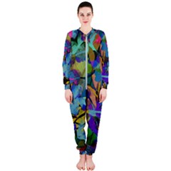 Flowers Abstract Branches Onepiece Jumpsuit (ladies)  by Pakrebo