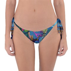 Flowers Abstract Branches Reversible Bikini Bottom by Pakrebo