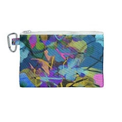 Flowers Abstract Branches Canvas Cosmetic Bag (medium) by Pakrebo