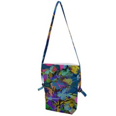 Flowers Abstract Branches Folding Shoulder Bag by Pakrebo