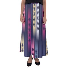 Non Seamless Pattern Background Flared Maxi Skirt