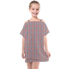 Pink Graphics Pattern Ornament Kids  One Piece Chiffon Dress