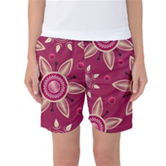 Background Non Seamless Pattern Art Women s Basketball Shorts by Pakrebo